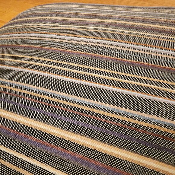 Bassett Single Colorful Striped Couch/Chair Accent Pillow - Picture 5 of 9